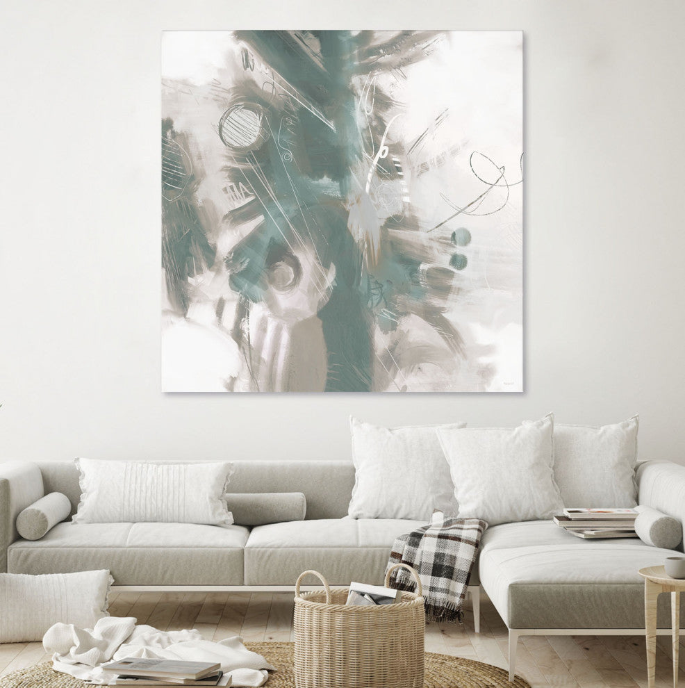 Down the River Abstract II - 72 x 72 by Dan Meneely