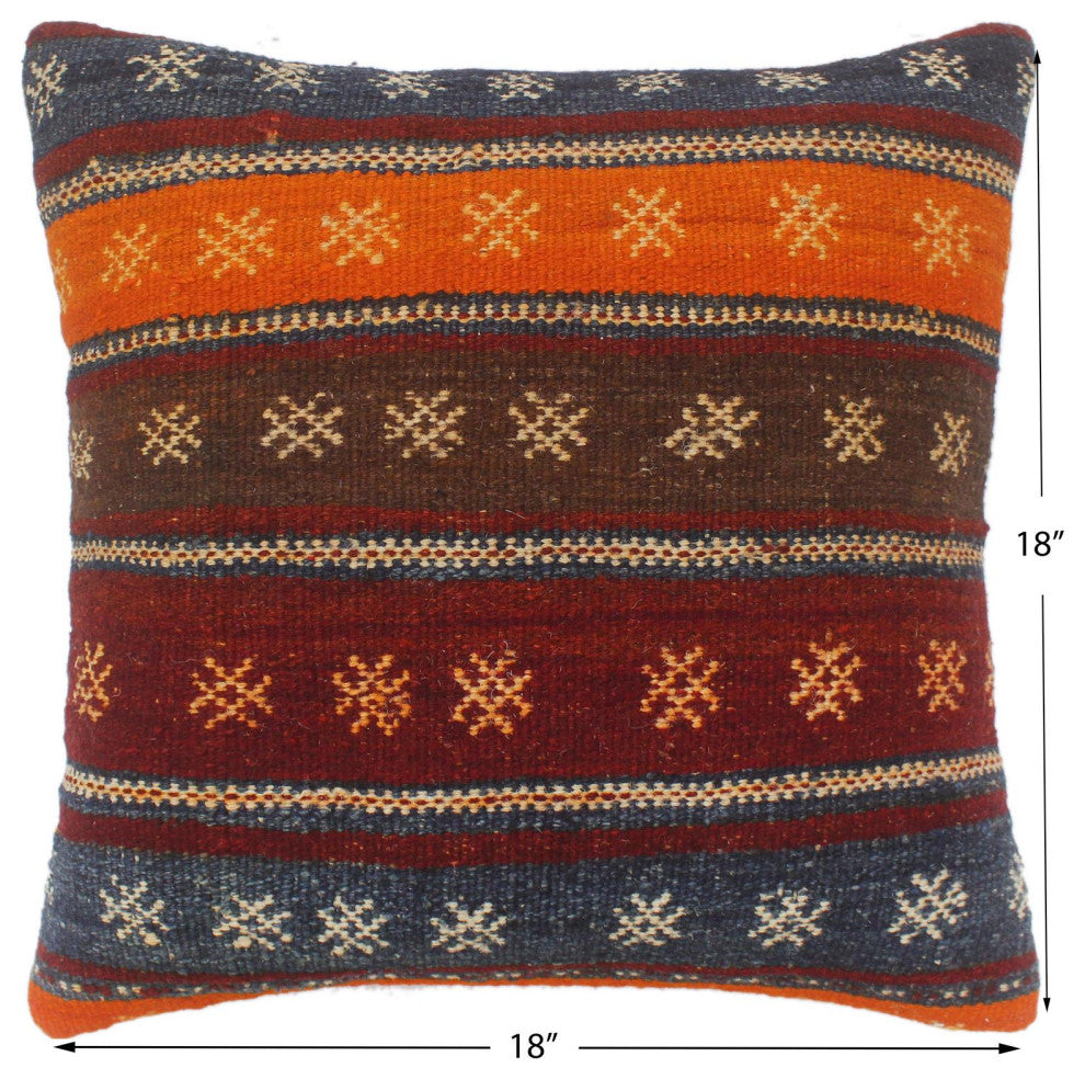 Vintage Antique Turkish Drury Hand Woven Kilim Pillow