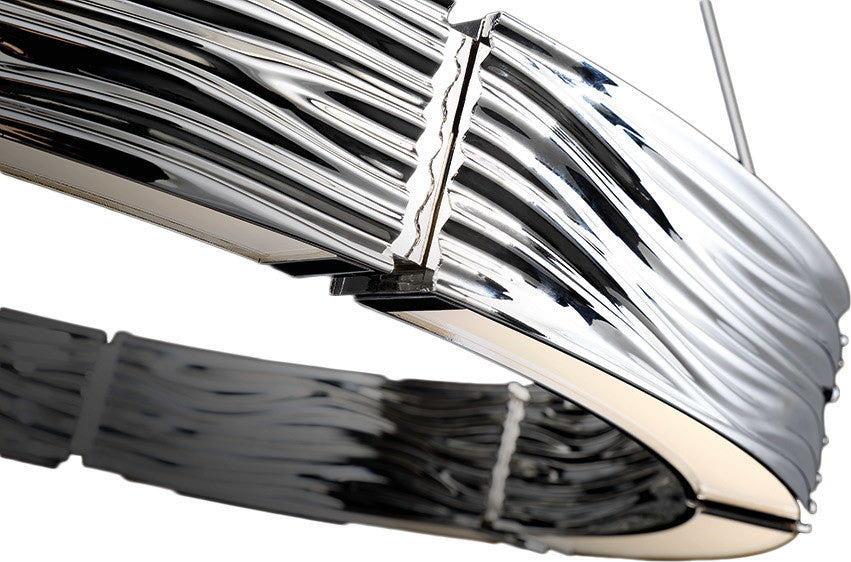 Modern Forms Zelda 29" LED Chandelier in Polished Nickel