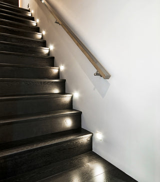 NICOR Square LED Steplight in Multiple Colors, Black