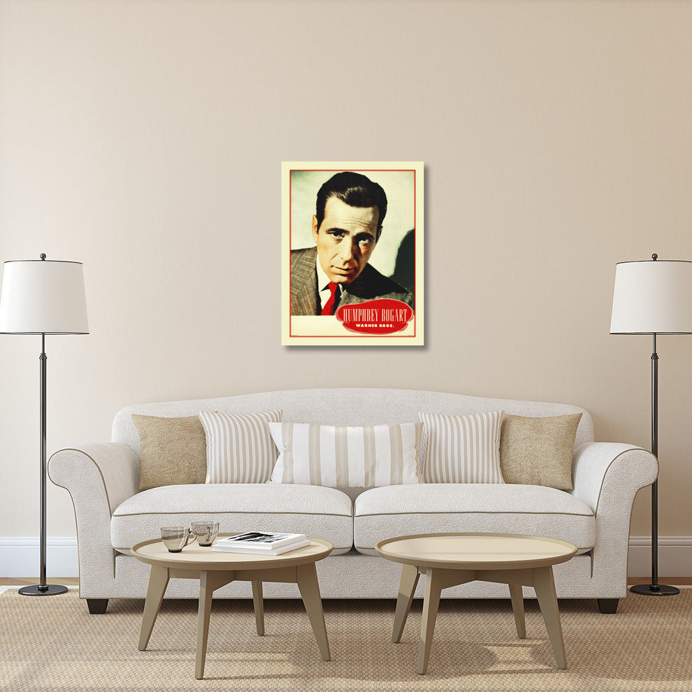 "Bogart" Stretched Canvas Giclee by Hollywood Photo Archive, 31x40"