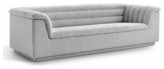 Cascade Upholstered Set, Grey, Boucle Fabric, Sofa