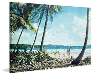 "Leaning Palms" Painting Print on Wrapped Canvas