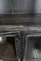 Black and Brass Narrow Display Cabinet