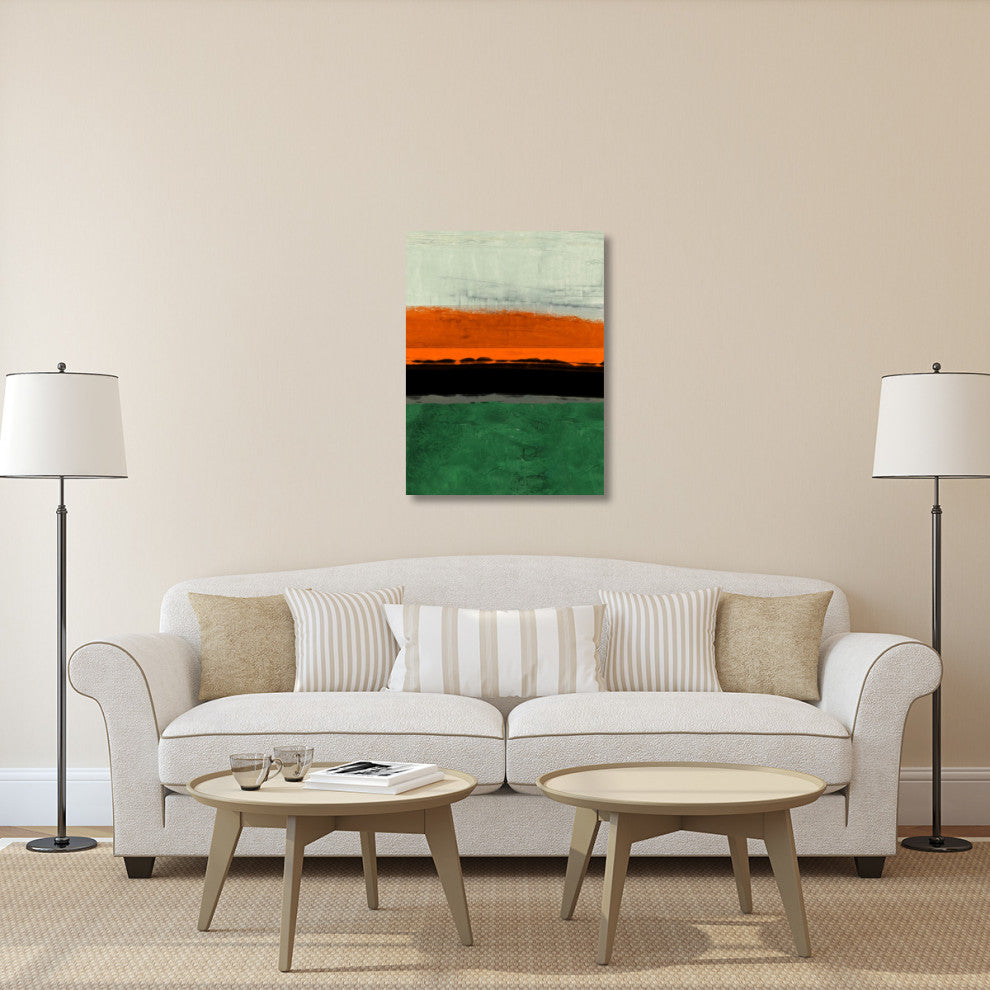 "Abstract Stripe Theme Orange" Fine Art Print