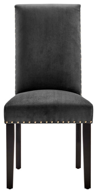 Parcel Performance Velvet Dining Side Chairs, Set of 2 Charcoal