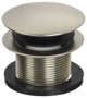 Illusionary Overflow 12" & 4" Sch. 40 PVC Bath Waste and Overflow Tip-Toe, Satin Nickel