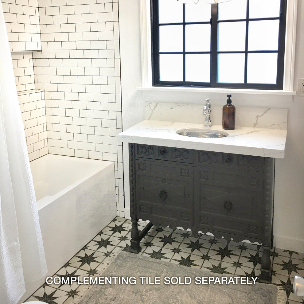 Crown Heights Ceramic Wall Tile, Glossy White