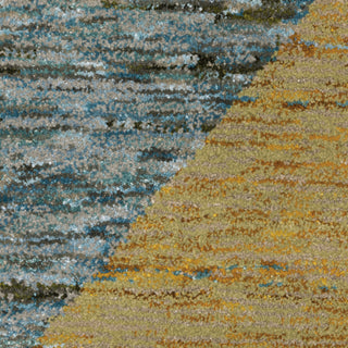 Sadie Angles Power-Loomed Area Rug, Gold/Blue, 10'x13'2"