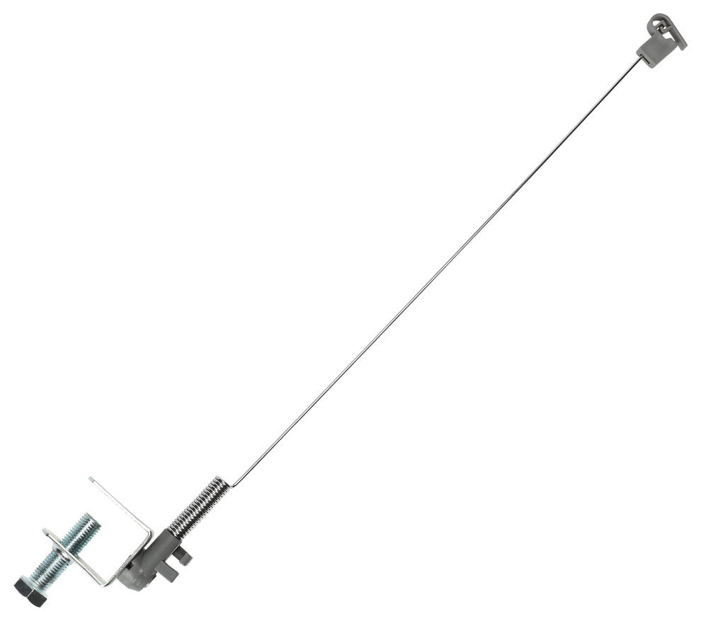 175 Flexible Iron Cord Minder, Silver Powder Coated, 18" High