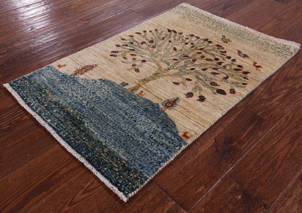 2' 0" X 2' 11" Tribal Persian Gabbeh Handmade Rug - Q12699