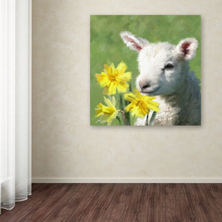 The Macneil Studio 'Easter Lamb' Canvas Art, 14"x14"