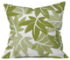 Sabine Reinhart Green Leaves Outdoor Throw Pillow