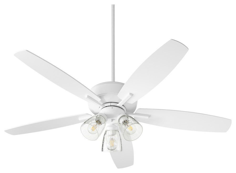 Quorum 7052-308 52"Ceiling Fan, Studio White Finish