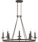 Quoizel VYR5008ML Eight Light Chandelier Voyager Malaga