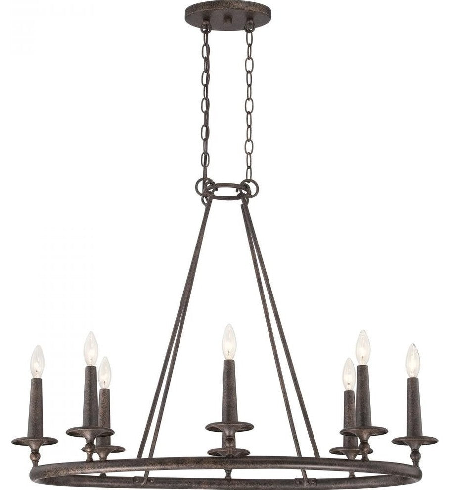 Quoizel VYR5008ML Eight Light Chandelier Voyager Malaga