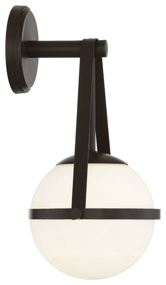 Polson 1-Light Wall Sconce, Matte Black