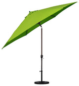 Astella 11' Round Table Patio Umbrella, Auto Crank Lift, Polyester, Lime Green