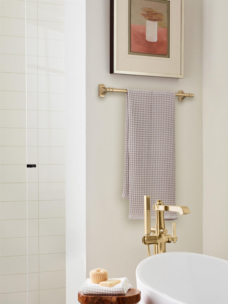 Amerock Davenport Transitional Towel Bar, Champagne Bronze, 24" Center-to-Center