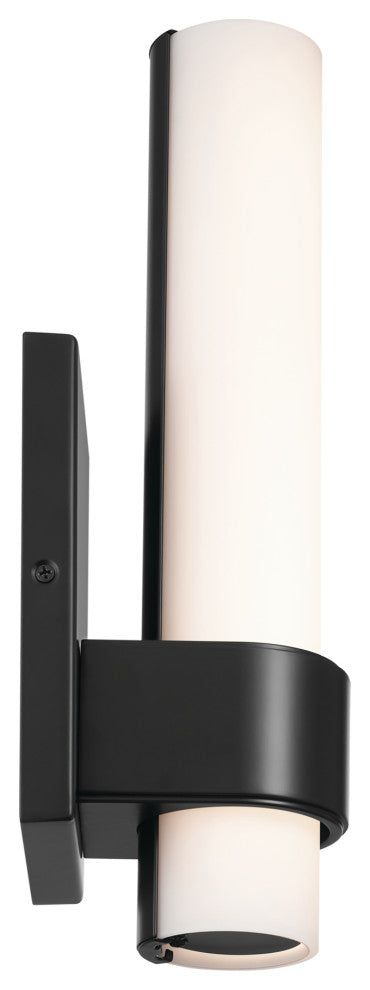 Izza 13.25" 1 Light LED Wall Sconce, Matte Black