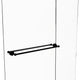 Waverly Place 30" Back to Back Shower Door Towel Bar, Matte Black