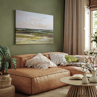 "Skyscape Serenade" - Pastoral Elegance Canvas Art Print