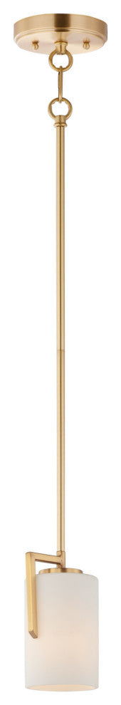 Maxim 91280SW Dart 1 Light 4"W Mini Pendant - Satin Brass