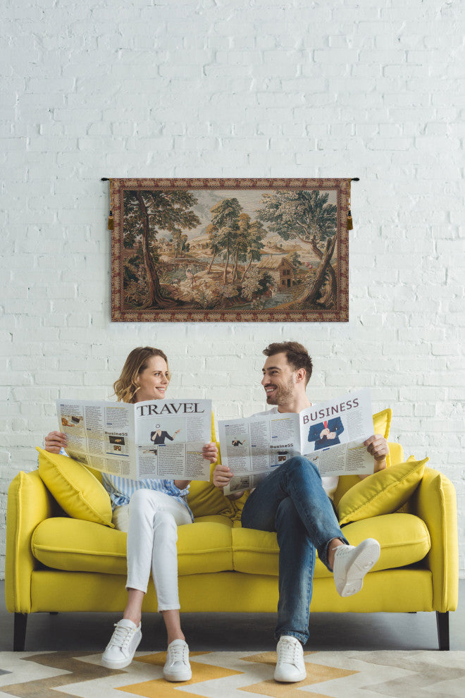 Verdure aux Oiseaux Belgian Wall Tapestry