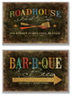 2-Piece Roadhouse Grill BBQ and Brew Wall Plaque