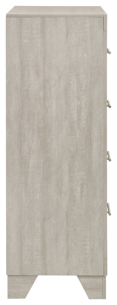 Trenton 4-drawer Bedroom Chest of Drawers Rustic Cream