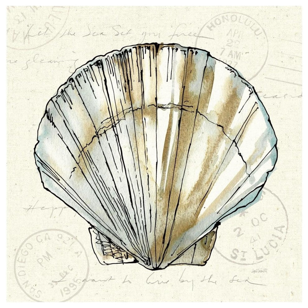"Coastal Breeze VII" Digital Paper Print by Anne Tavoletti, 42"x42"