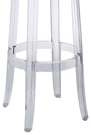 Modern Contemporary Dining Kitchen Bar Stool Clear