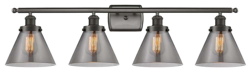 INNOVATIONS LIGHTING 916-4W-OB-G43-LED Large Cone 3 Light Bath Vanity Light