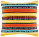 Surya Toluca TOU-003 18"x18" Pillow Cover, Beige/Yellow/Orange/Black/Teal/Pink