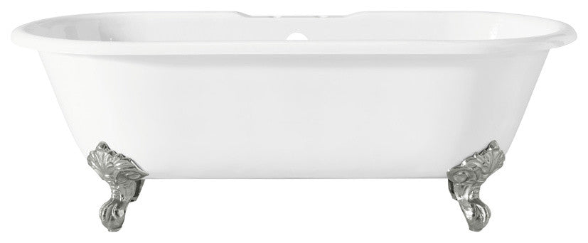 Cheviot Products Regal Cast Iron Bathtub With Faucet Holes