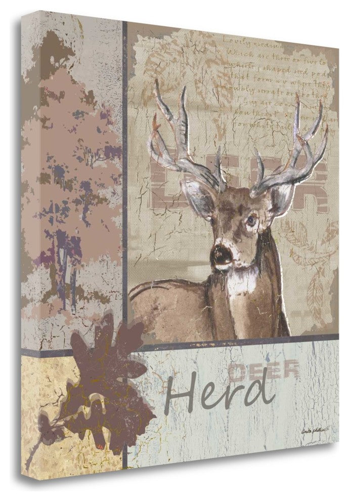 "Herd" By Anita Phillips, Giclee Print on Gallery Wrap Canvas, Ready to Hang