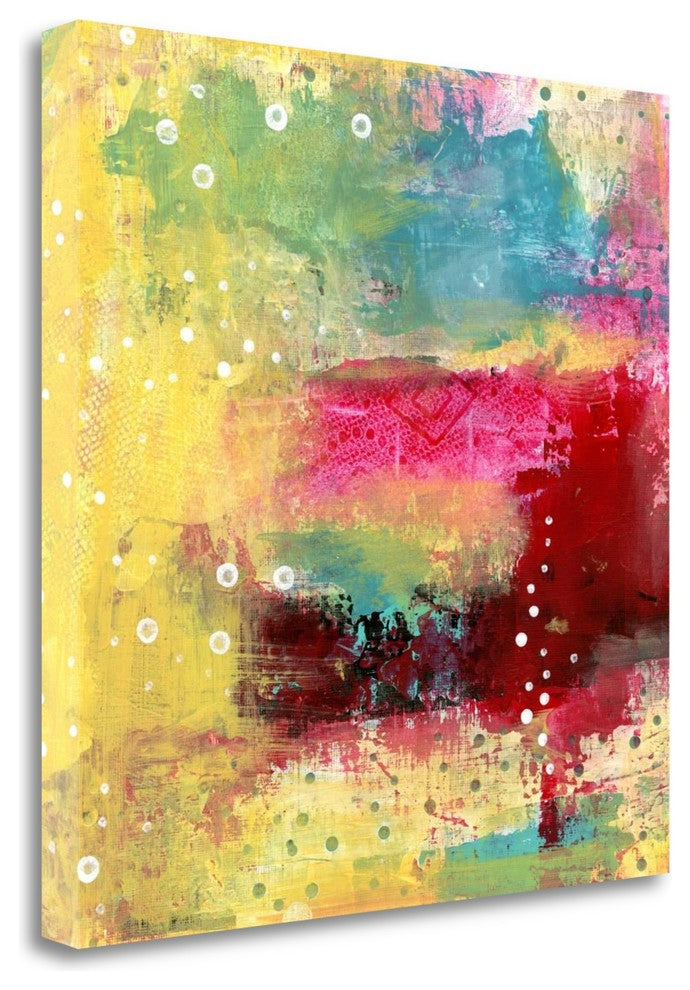 "Rainbow Abstract II" By Sarah Ogren, Giclee Print on Gallery Wrap Canvas
