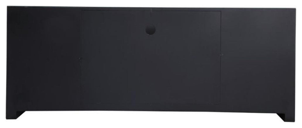 Elegant Decor Modern 2 Door 59" Clear Crystal Mirrored TV Stand