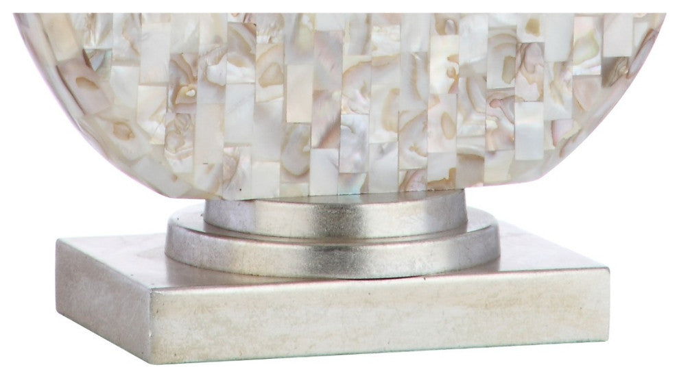 Dennis Seashell LED Table Lamp, Cream, 24"