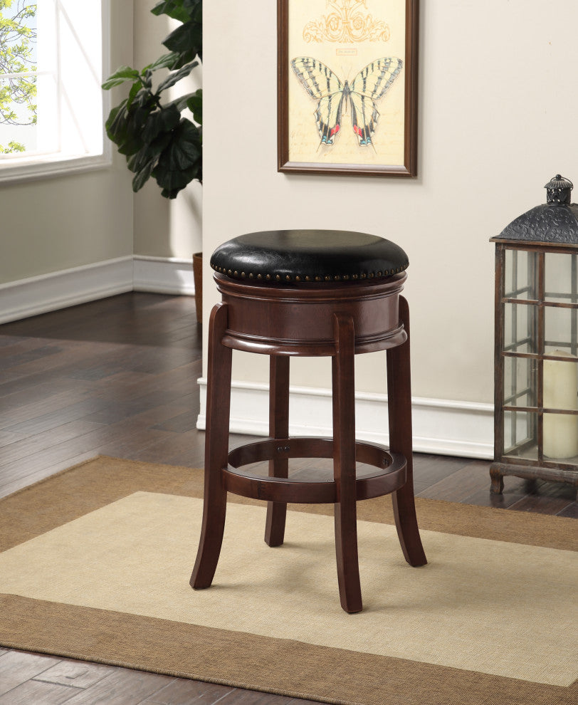 29" Hamilton Swivel Stool, Cappuccino