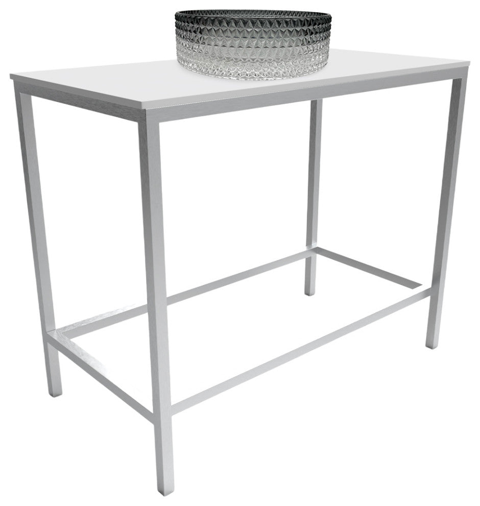 Stainless Steel Vanity, Glass Sink, Modern Edition, Black Gradient, Brushed Base