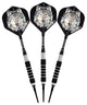 Elkadart Lone Wolf Soft Tip Darts Silver With Black Knurling, 14 Grams