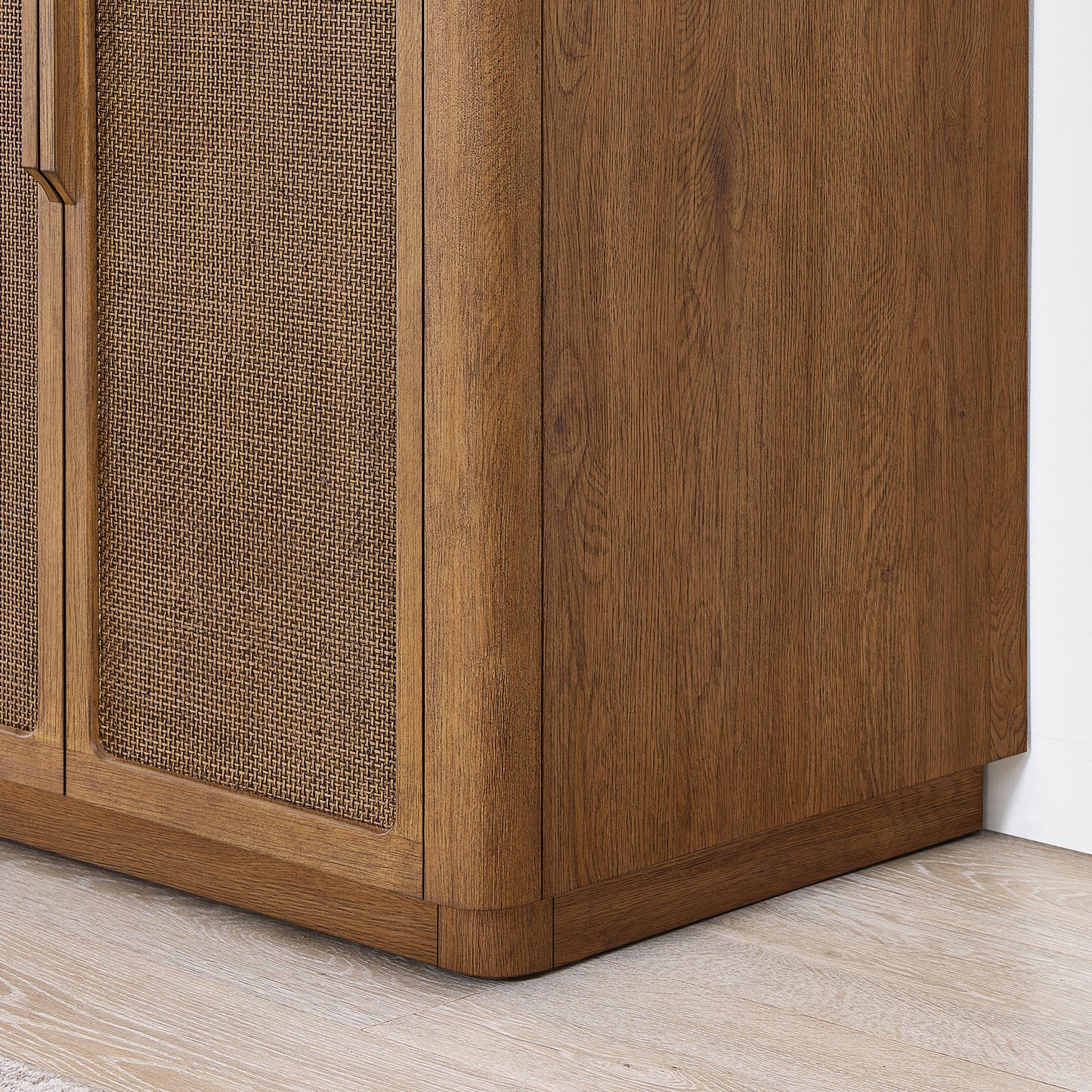 Busan Bath Vanity, Quartz Top No Mirror, Oak Classic Brown, 60", Double Vanity