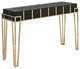 Gold and Black Sqaured Console Table