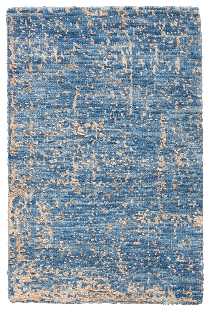 Nourison Luna 2' x 3' Dark Blue Mocha Modern Indoor Area Rug