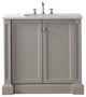 36" Wood Sink Vanity With Quartz Top-No Faucet