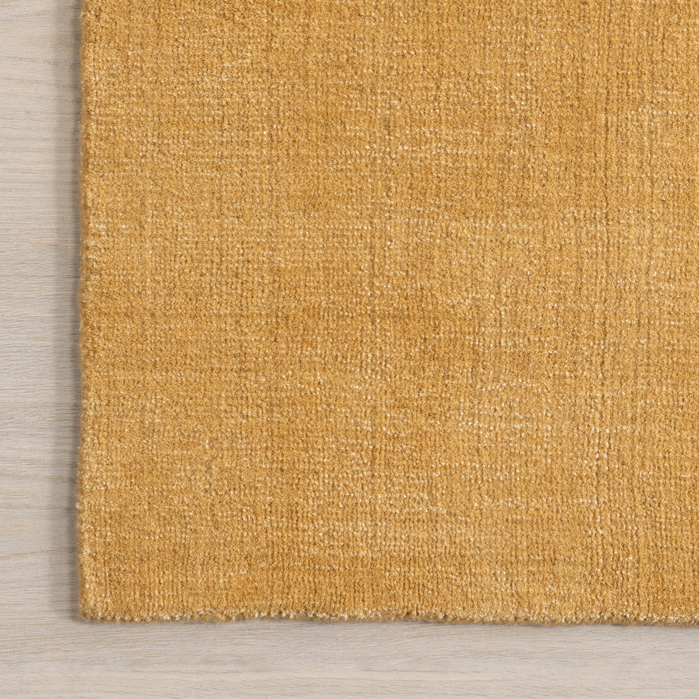 Arrel Rug Arrel Speckled Wool-Blend Area Rug, Golden Butter 8' x 10'