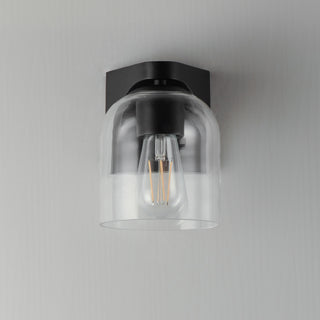 Maxim 21231CL Scoop 7" Tall Bathroom Sconce - Black