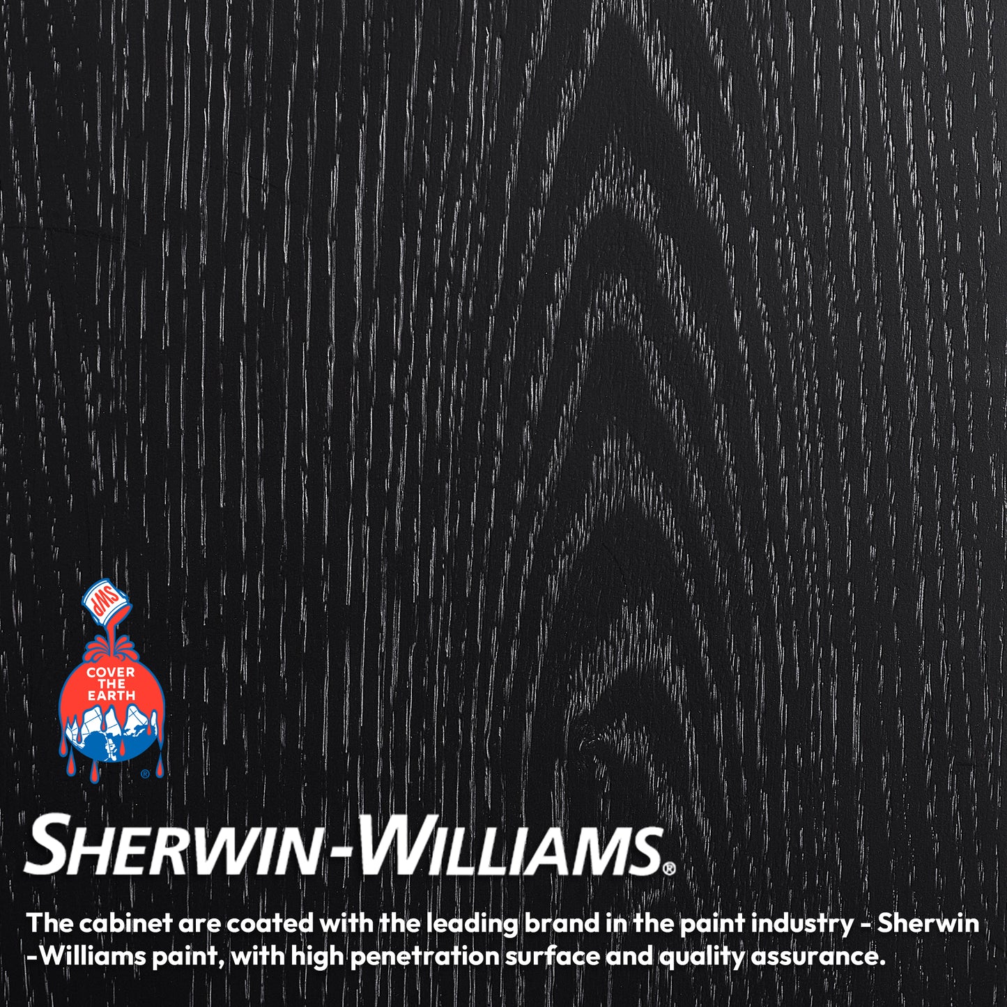 Gara Bath Vanity, Stone Top, Fir Wood Black, 60", Double Vanity, No Mirror