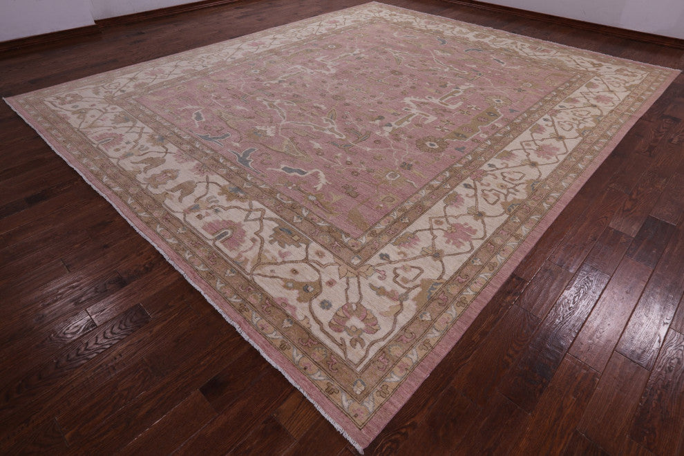 12' 0" X 14' 5" Peshawar Hand Knotted Wool Rug Q10553